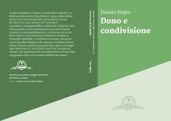 Il nuovo Quaderno Dono e condivisione di Donato Negro